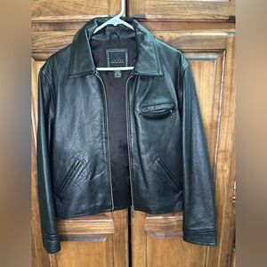 Vintage 1993 Black Leather Motorcycle Jacket